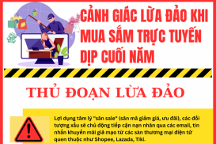 Cảnh giác lừa đảo khi mua sắm trực tuyến dịp cuối năm